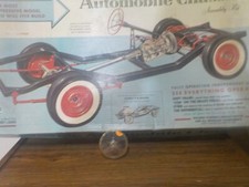 vintage renwal the visible automobile chassis one clear front hub nice