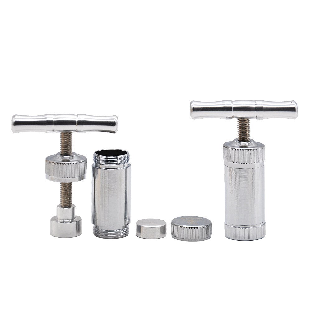 tobacco compressor for sale Aluminum Compressor Pressure Tobacco Herb Press Squeezer Herbal Crusher T  Handle