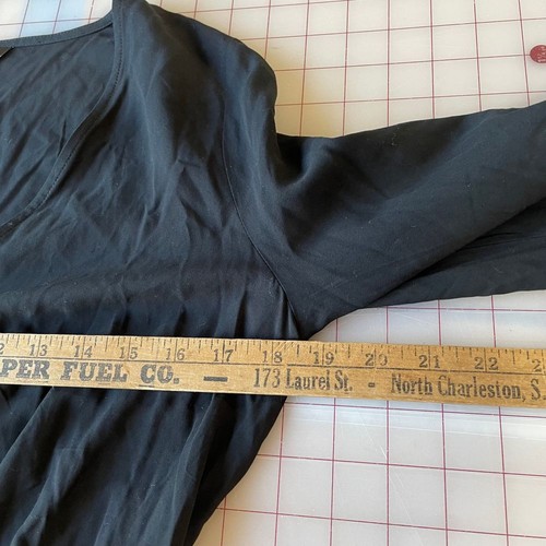 Express Black Wrap Romper Bell Sleeve Drawstring Waist Casual Party XS NWT - Picture 10 of 13