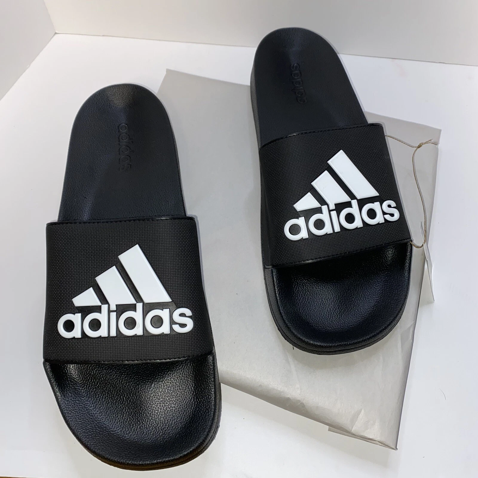 Adidas Adilette Shower Slides da uomo taglia 18 GZ3779 nuovo con etichette spedizione veloce gratuita
