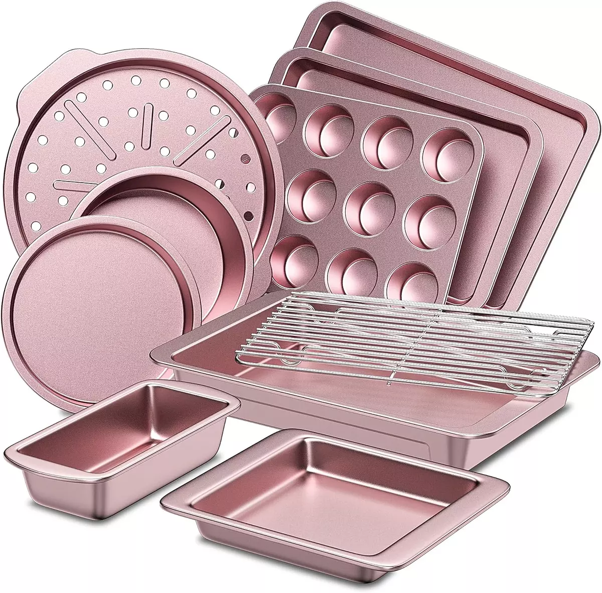 Bakeware Sets, Baking Pans Set, Nonstick Oven Pan for Kitchen with Wider  Grips