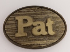 Vintage  PAT  Belt Buckle Bronze/ Brass Finish Metal Belt Buckle