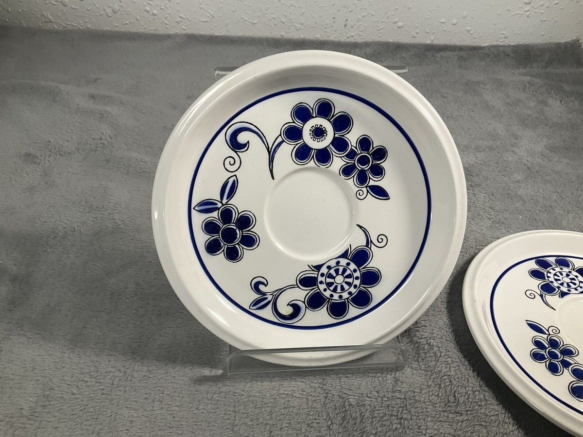 Vintage Mikasa Sea Isle Light & Lively 2 Saucers & Salad Plate
