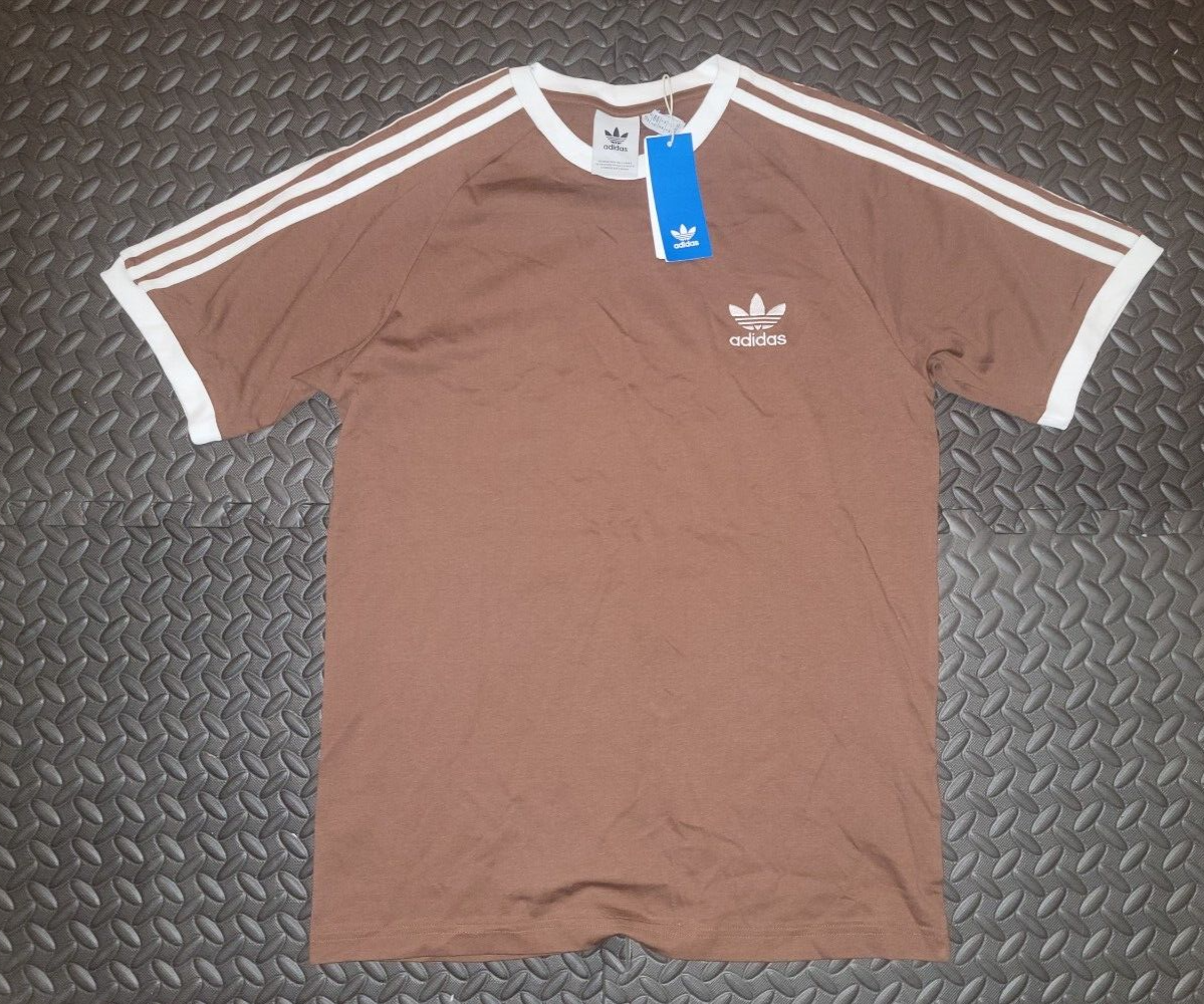 NEW MENS ADIDAS ORIGINALS 3-STRIPES CALIFORNIA TEE SHIRT ~SIZE XL