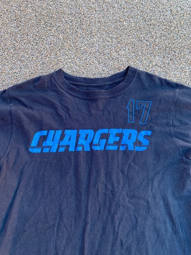 REEBOK Los Angeles Chargers Phillip Rivers Shirt Mens M Black Short Sleeve Men - Picture 4 of 10