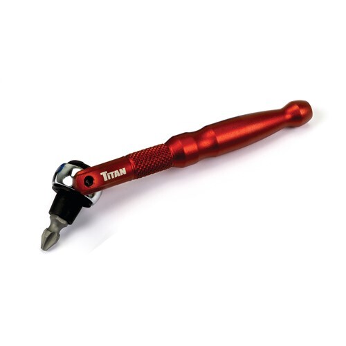 1/4 in. Aluminum Swivel Head Micro Bit Driver TIT11323 Brand New