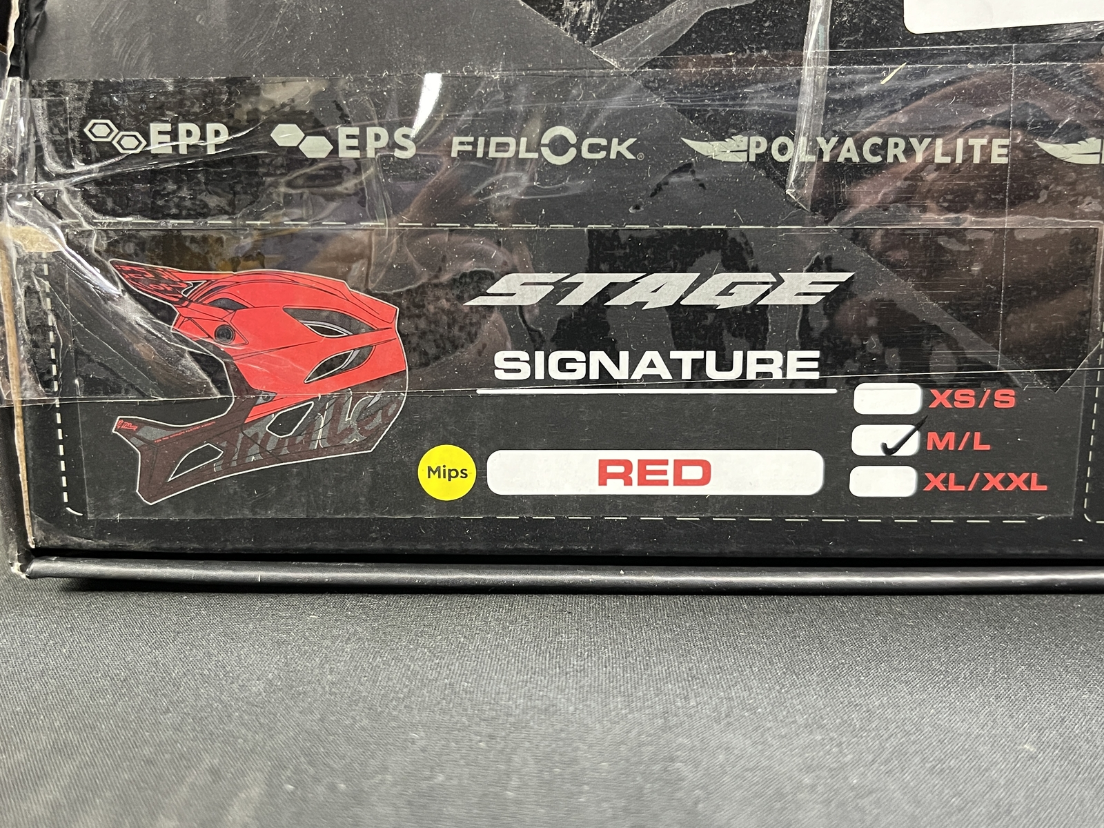 Troy Lee Designs Stage Bicycle BMX/MTB Helmet M/L w/ MIPS Signature Red New Open
