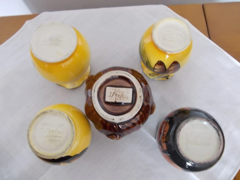  VALLAURIS ANNEES 50 ENSEMBLE SIGNE ALBERT FERLAY collection XXe - Photo 2/4