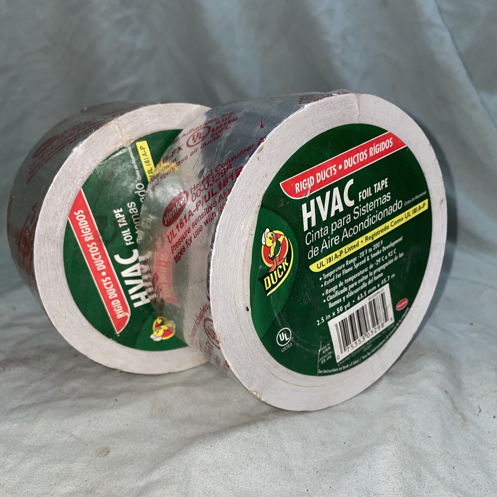 Duck Brand HVAC Metal Repair Aluminum Foil Tape, 2.5inx50yd | eBay