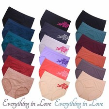 Women Seamless High Waist Full Coverage Soft Stretchy Brief Multicolor Panties