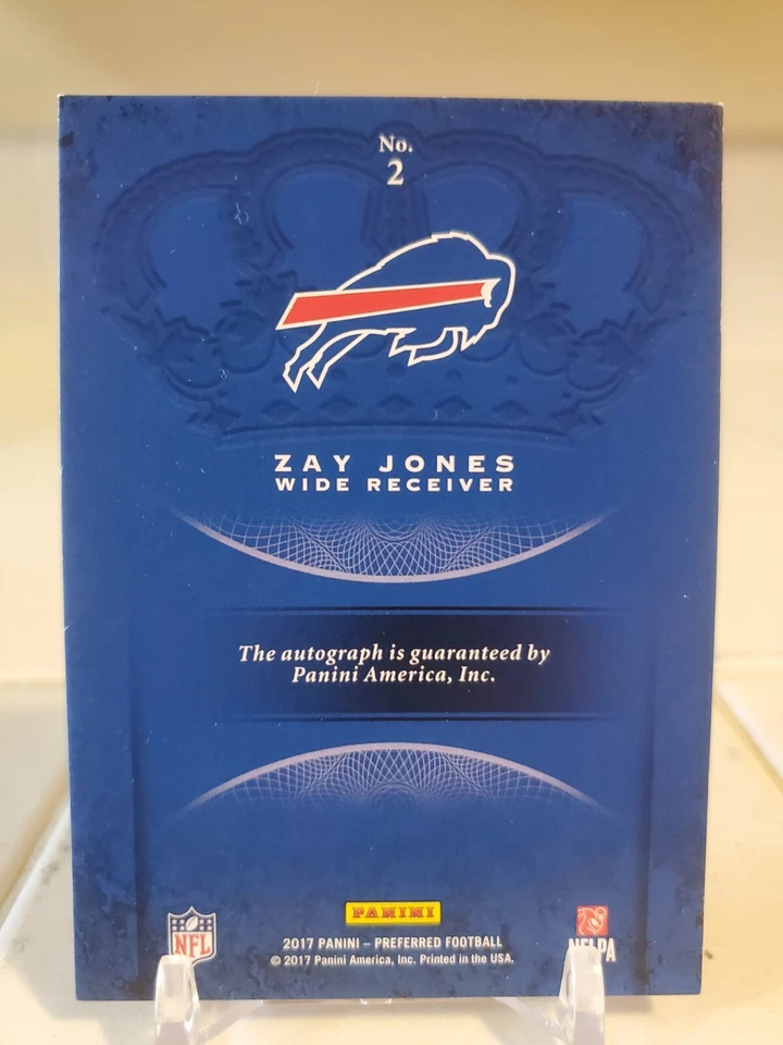 ZAY JONES 2017 Crown Royale AUTOGRAPH AUTO Rookie Card BILLS #/25 CARDINALS SP - Image 2 of 2