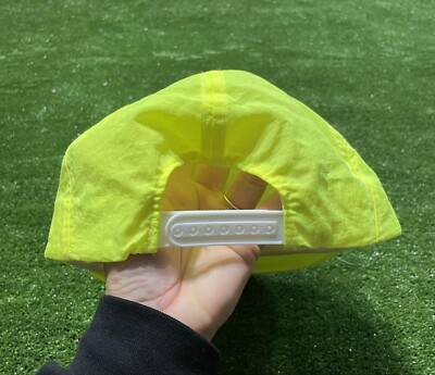 90s Snapback Hat Neon Yellow Embroidered HERSEY Chocolate | eBay