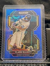 Clark Elliott 2022 Prizm Draft Blue Mojo - #69 Michigan / Athletics
