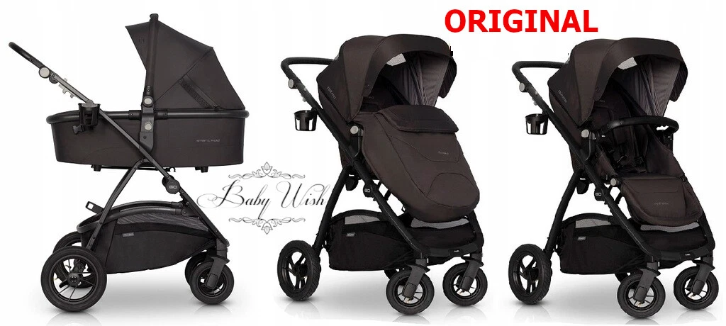 EasyGO OPTIMO BABY STROLLER pram 3in1 CARRYCOT + PUSHCHAIR + CAR SEAT UK RETURN