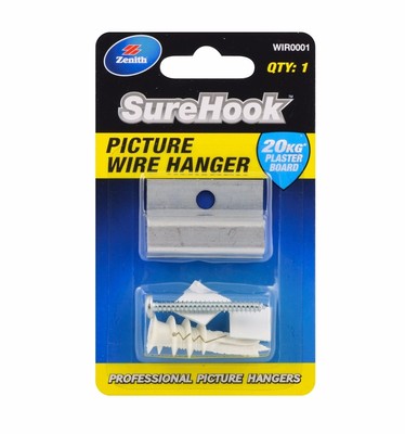 Zenith Sure Hook PICTURE WIRE HANGER for 20kg Heavy Frame Strong - Main Image