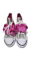 New Nickelodeon Jojo Siwa High Top Sneakers Pink Bows Girls Shoes Size 4 1/2