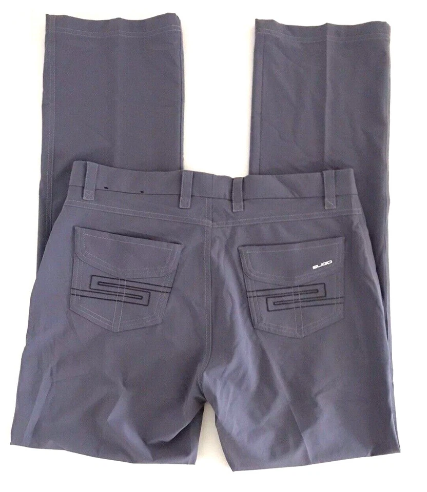 Sligo Casual Golf Trouser Mens Size 34 Gray Straight Leg Stretch - Image 2 of 4