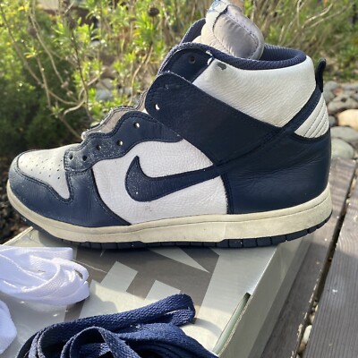 Nike Dunk High Villanova White Midnight Navy 309432 141 Size 10 