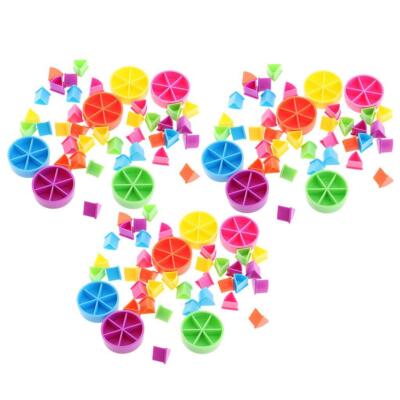 126 Stück Trivial Pursuit Spielfiguren Tortenkeile für Mathe Brüche