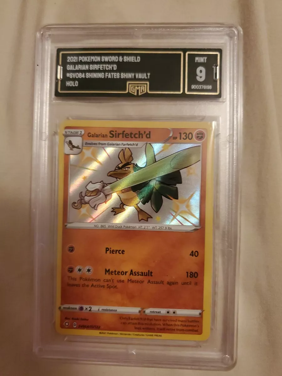 2021 Pokémon Shining Fates Galarian Sirfetch'd Holo SV064/SV122