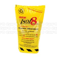ISOL8-10 10L Oil Spill Absorbent 10 Litre Granules Organic Clean Up By Isol8
