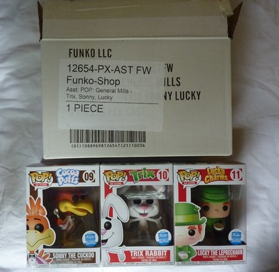 Funko Shop Pop! lot of 3 Ad Icons: 09 Sonny the Cuckoo 10 Trix Rabbit 11 Lucky 889698125901 | eBay