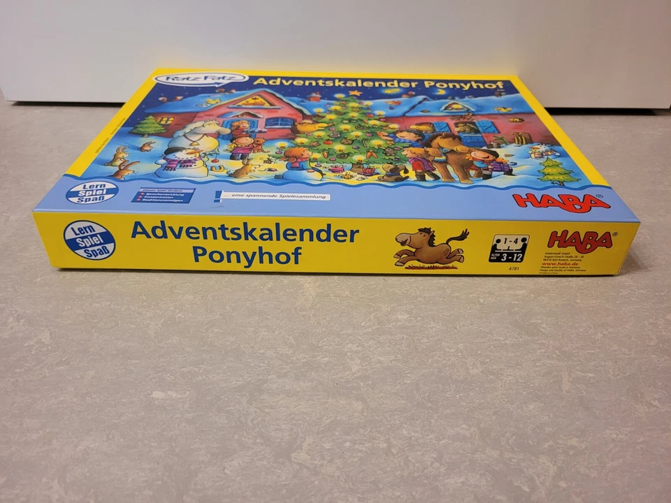 HABA: 4781 Ratz Fatz Adventskalender Ponyhof komplett mit Anleitung - Bild 4 von 4
