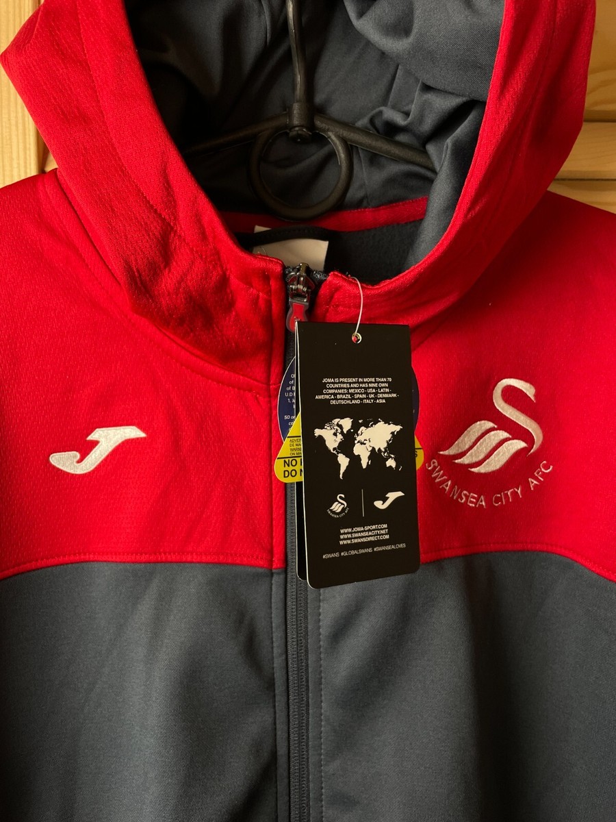 Veste Training Swansea City Joma – Homme Taille M, Avec Capuche, état Parfait