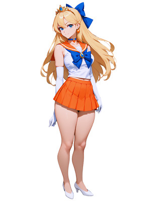 Sailor Venus Waifu Anime Sticker Sailor Moon 6'' Car Decal Weatherproof
