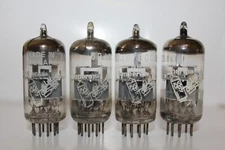 4 X Amperex Bugle Boy 6DJ8 / ECC88 tubes, made in Holland, Tested Excellent (5)