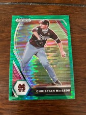 Christian MacLeod pre rookie card Green Pulsar refractor PRIZM draft  RC