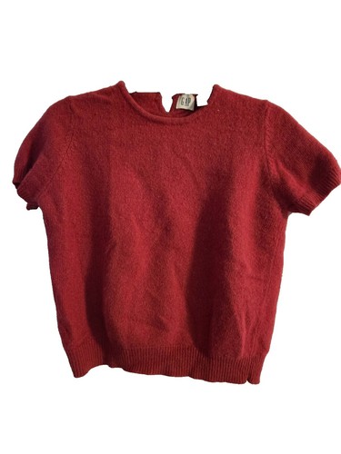 Gap Luxe Red Lightweight Knit Angora Blend Sweater Small | eBay