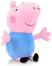 Peppa Pig George Jazwares Mini Plush Toy 7.5" Officially Licensed Brand New