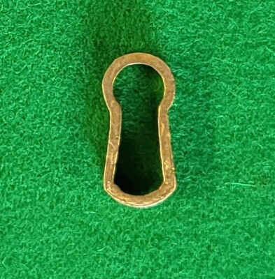 Small brass thread escutcheon keyhole insert restoration ironmongery ...