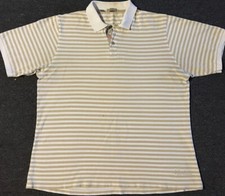 Vtg Burberry Faded Distress Spellout Polo Shirt L XL London Designer Grunge 90s