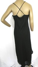 Alyn Paige Cocktail Dress Size 7/8 High-Low Strappy Back Black Dress NEW