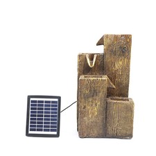 Natural Slate Garden Fountain Water Feature LED Lights Indoor Outdoor Statues UK