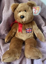 Original TY BRITANNIA gro&szlig;er weicher Pl&uuml;sch TEDDYB&Auml;R