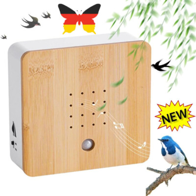 Soundbox Vogelgezwitscher Naturgeräusche Vogelgesang Box mit Bewegungsmelder
