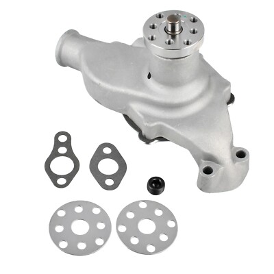 Satin High Volume Short Water Pump For SBC Small Block Chevy 283 305 327 350 400