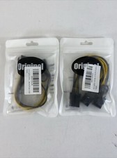 PCI-E 6-pin to 2x 6 2-pin 6-pin/8-pin Power Splitter Cable PCIE PCI Lot of 2 
