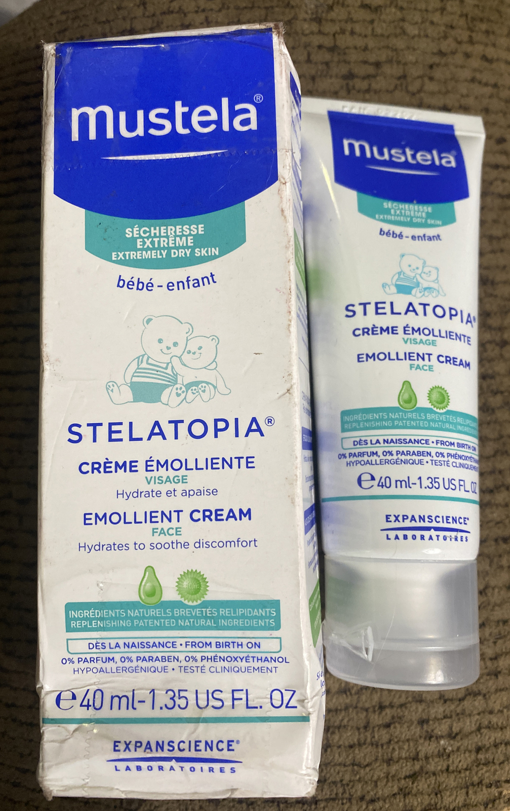 mustela emollient face cream