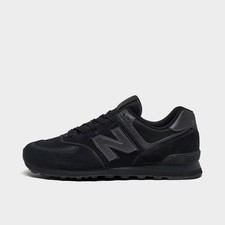 Image of Men's New Balance 574 Core Casual Shoes Black/Black ML574EVE 001