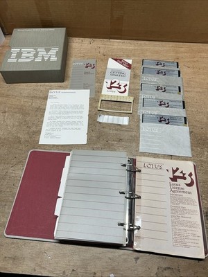 LOTUS 123 Version 1A For DOS Vintage Software With 5.25'' Floppy Disks