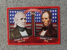 2008 Topps Historical Campaign Match-Ups #1844 James K. Polk/Henry Clay