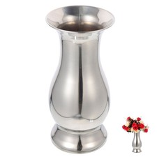 Metal Flower Vase Stainless Steel Tabletop Ornament for Home Wedding Decor