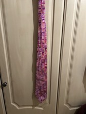 DUCHAMP London Original 100% Silk Handmade  Tie Multicoloured Geo Design