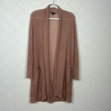 Eileen Fisher Salmon Pink Cardigan Knit Mohai...