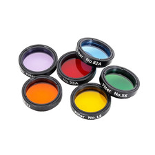 6pcs/set 1.25" Astronomical Telescope Eyepiece Monochrome Filters Moon  Skyglow