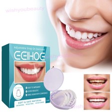 Snap On False Teeth Upper Lower Braces Dental Veneers Dentures Tooth Cover Set